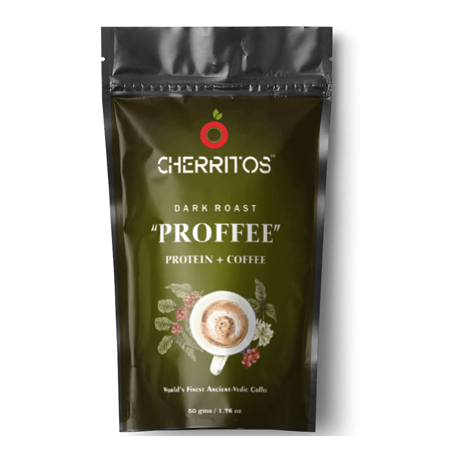 Cherritos Dark Roast- Proffee (Protein+ Coffee) Instant Coffee